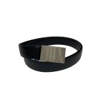 Cartier* Rome цифра /XIII/ серебряный пряжка / ремень / кожа /BLK/ мужской //