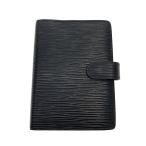 LOUIS VUITTON* Agenda PM_ epi / кожа /BLK/ мужской 