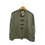 Evisen skateboards◆24SS/TORA EVI KUNG FU JACKET/ナイロンジャケット/L/ナイロン/GRN/無地