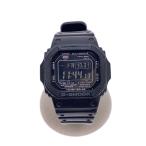 CASIO◆ソーラー腕時計_G-SHOCK/デジタル/ラバー/BLK/BLK//