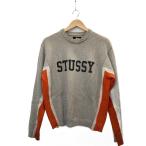 ショッピングstussy STUSSY◆状態考慮/Contrast Stripe Crew/S/ウール/GRY/117253