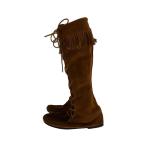 ショッピングMINNETONKA MINNETONKA◆ロングブーツ/US7/キャメル/スウェード/8652705