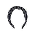 ALEXANDRE DE PARIS◆カチューシャ/--/ブラック/千鳥格子/レディース