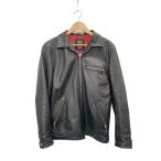 Schott◆擦れ有/CLASSIC TRUCKER JACKET/M/牛革/BLK/3121005//