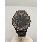 KNOT◆腕時計/アナログ/ステンレス/BLK/BLK/EH-38//