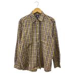 ショッピングstussy STUSSY◆長袖シャツ/M/コットン/マルチカラー/チェック/90s