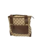 ショッピングgucci GUCCI◆ハンドバッグ/キャンバス/BEG