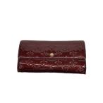ショッピングヴェルニ LOUIS VUITTON◆ポルト・フォイユ・サラ_モノグラム・ヴェルニ/エナメル/BRD/総柄/レディース