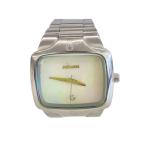 ショッピングnixon NIXON◆腕時計/アナログ/ステンレス/WHT/SLV/SS