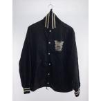 HYSTERIC GLAMOUR◆リブショールカラーコーチジャケット/L/ナイロン/BLK/無地/02241AB04//
