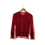ショッピングGARCONS COMME des GARCONS◆AD2024/カーディガン(薄手)/S/ウール/RED/無地/go-b020//