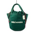 MIKI HOUSE◆トートバッグ/キャンバス/GRN