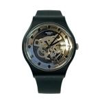 SWATCH◆腕時計/アナログ/ラバー/BLK/SR