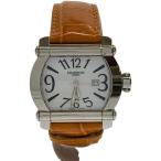 CHARRIOL◆クォーツ腕時計/アナログ/レザー/WHT/ORN