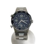 BALL WATCH◆自動巻腕時計/アナログ/ステンレス/BLK/SLV/Marine GMT