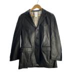 ショッピングBURBERRY BURBERRY BLACK LABEL◆テーラードジャケット/S/羊革/BLK/BME90-502-09