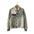 ショッピングzara ZARA◆Gジャン/M/コットン/NVY/バスキア