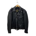 rebel/ダブルライダースジャケット/LL/牛革/ブラック/無地