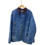 ショッピングコットン OshKosh◆カバーオール/--/コットン/インディゴ/襟コーデュロイ/キルティング/使用感
