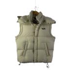 DIESEL◆ロゴ/ワッペン/W-ROLF-SL-NW/ダウンベスト/S/ナイロン/WHT/A06286