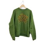 ショッピングstussy STUSSY◆スウェット/L/コットン/グリーン/118487