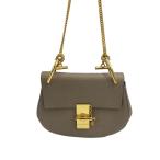 Chloe◆ショルダーバッグ/レザー/BEG/無地