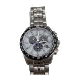 CITIZEN◆ソーラー腕時計/アナログ/ステンレス/WHT/SLV/SS/E660-S119936