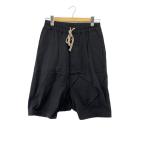 Rick Owens◆ショートパンツ/36/コットン/BLK/無地/RU16S3384-TE/サルエル//