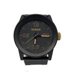 ショッピングnixon NIXON◆クォーツ腕時計/アナログ/BLK/BLK/14A