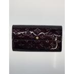 ショッピングヴェルニ LOUIS VUITTON◆ポルト・フォイユ・サラ_モノグラム・ヴェルニ_BRD/エナメル/BRW/レディース