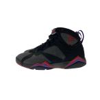 NIKE◆AIR JORDAN 7 RETRO/エアジョーダンレトロ/ブラック/304775-043/28cm/BLK