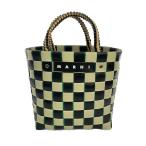 MARNI◆カゴバッグ/PVC/BEG/market tape mini basket