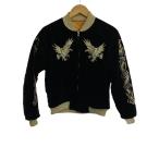 FLAT HEAD◆スカジャン/M/コットン/BLK