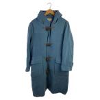 MONTGOMERY* выцветание иметь / Англия производства / "в елочку" тканый / полупальто "даффл коут" /34/ шерсть /BLU