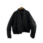 YEEZY◆ROUND JACKET/ダウンジャケット/L/コットン/ブラック/無地//