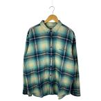 ショッピングネルシャツ Supreme◆23SS/Shadow Plaid Flannel Shirt/ネルシャツ/XL/コットン/BLU/チェック