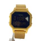 ショッピングnixon NIXON◆クォーツ腕時計/デジタル/ステンレス/BLK/GLD/TROPICAL GANGSTER//