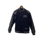 COLLARS◆スタジャン/M/ウール/レザー/BLK/CLS-JK-0162