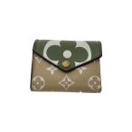 ショッピングLOUIS LOUIS VUITTON◆ポルト・フォイユ・ゾエ_モノグラム・ジャイアント_KHK/PVC/KHK/レディース