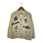 OLD CROW◆長袖シャツ/L/コットン/WHT/0c-20-ss-03