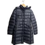 MONCLER◆ロングダウンジャケット/3/BLK/F20931C51100/HERMINE GIUBBOTTO/エルミンヌ