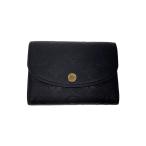 ショッピングVUITTON LOUIS VUITTON◆ポルト・モネ・ロザリ_モノグラム・アンプラント/レザー/BLK/メンズ