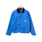 STUSSY◆WASHED CANVAS SHOP JACKET/ジャケット/S/コットン/BLU/115589//