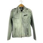 ショッピングレザージャケット MR.OLIVE◆レザージャケット・ブルゾン/--/レザー/BLU