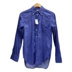 ショッピングINDIVIDUALIZED individualized shirts◆長袖シャツ/--/コットン/BLU//ボタンダウン