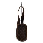 LOUIS VUITTON* небольшая сумочка * gun ju_ монограмма * парусина /--/BRW//