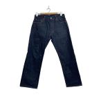 EVISU◆ストレートパンツ/33/コットン/NVY/無地/2000