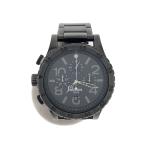 ショッピングnixon NIXON◆クォーツ腕時計/アナログ/ステンレス/BLK/SLV