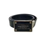 LOUIS VUITTON◆ベルト/レザー/BLK/メンズ/M6820