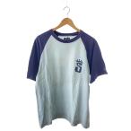 STUSSY◆Tシャツ/L/コットン/BLU/無地